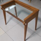 Wood + glass design desk circa 1950 in ramos style