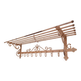 Vintage wrought iron coat rack