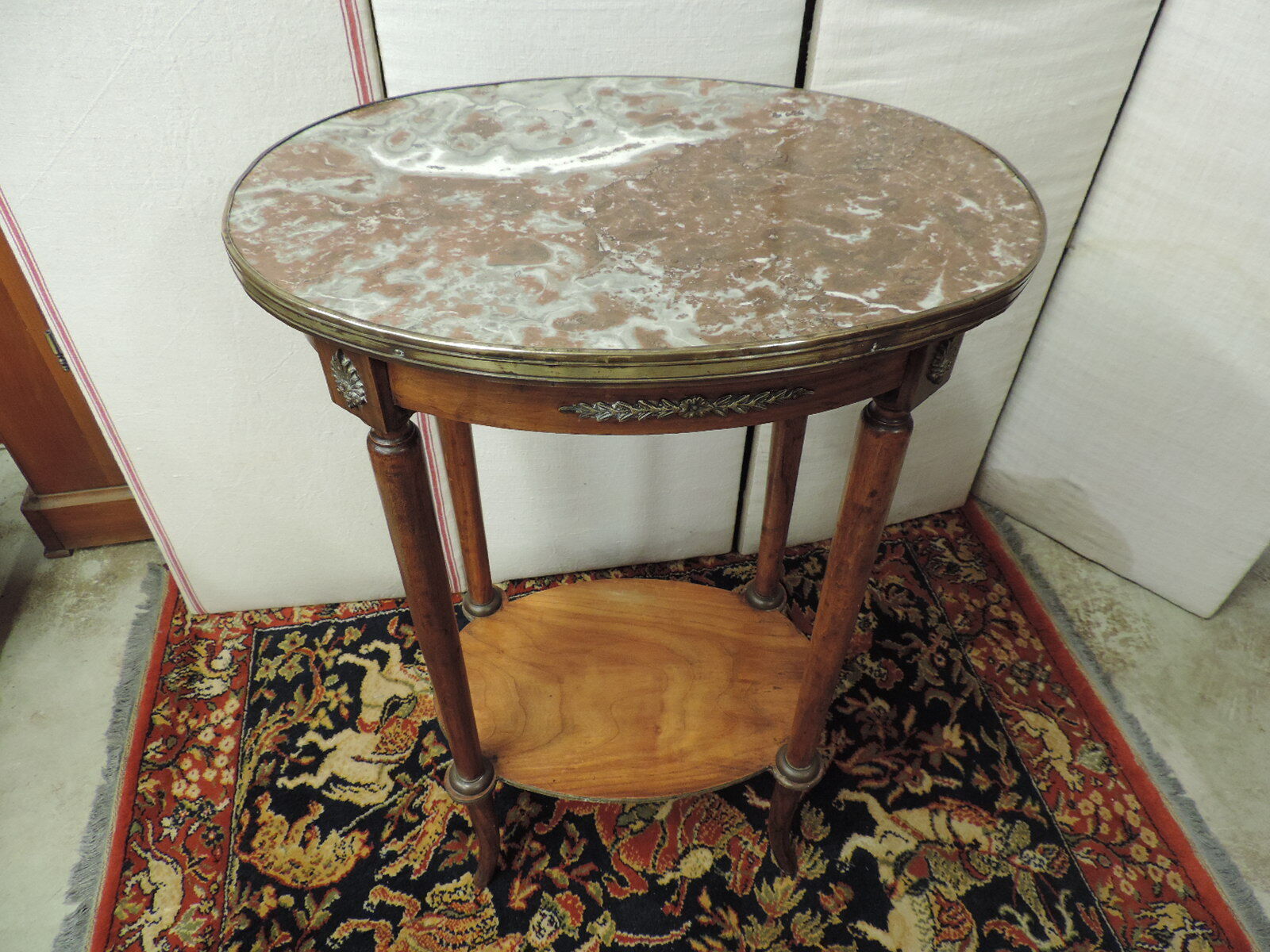 Louis XVI style harness marble top