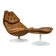 Swivel armchair and footrest FS588 by Geoffrey Harcourt for Artifort