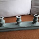 Vintage carved solid wood candlestick