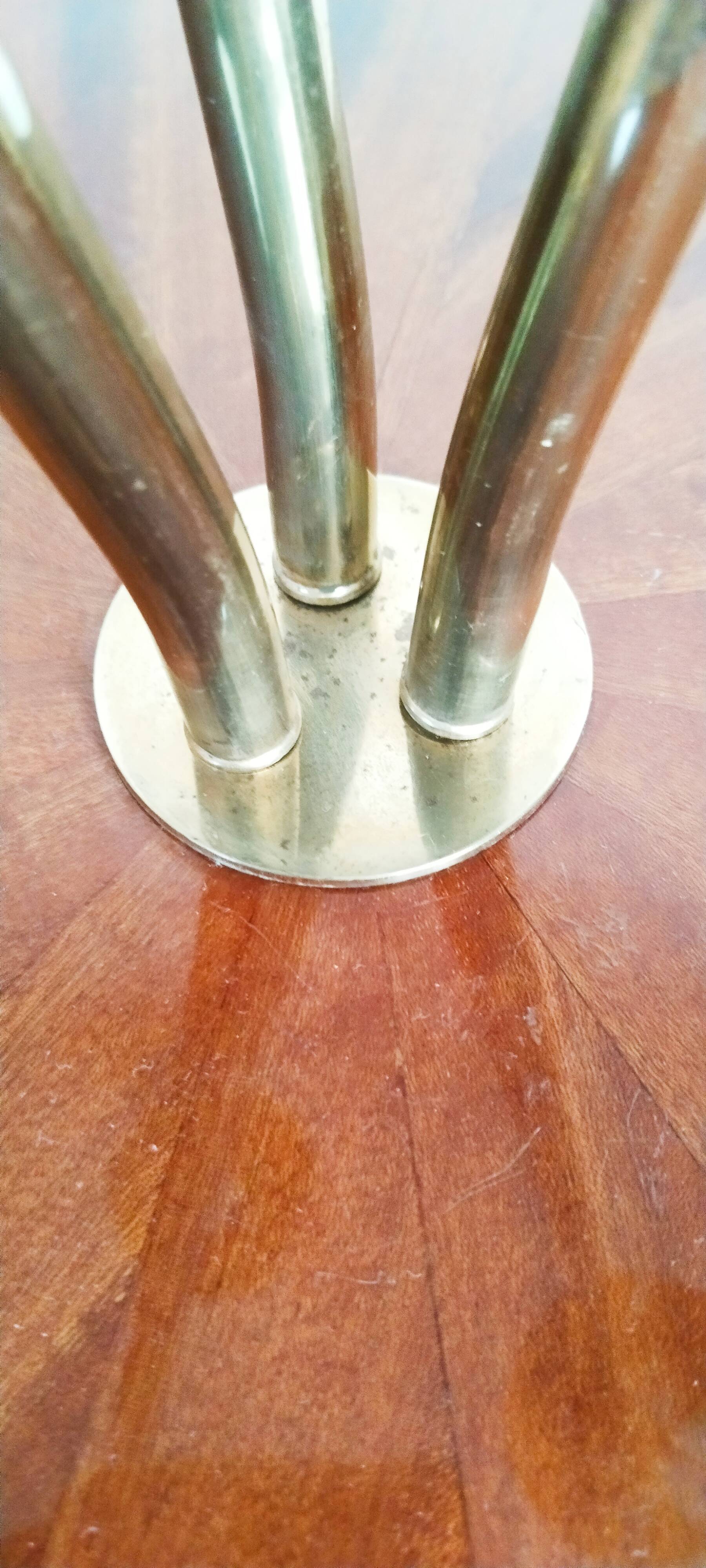 Lampadaire 3 feux avec tablette ,pieds tripode, années 60