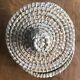 Round wicker basket with lid