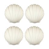Pair of Shell-Shaped Opaline Glass Wall Lamps from Limburg, Germany, 1970s