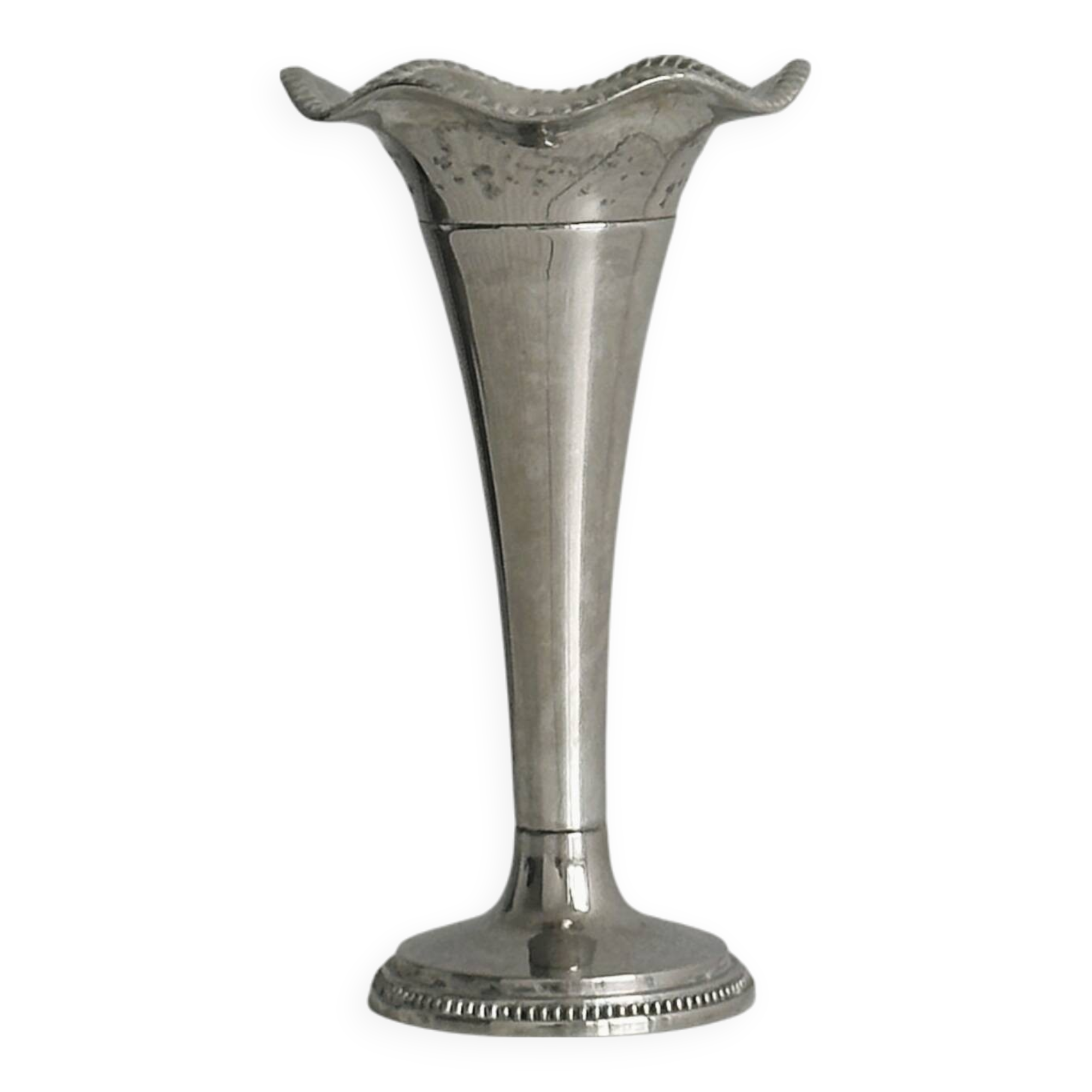 Metal single-flower vase