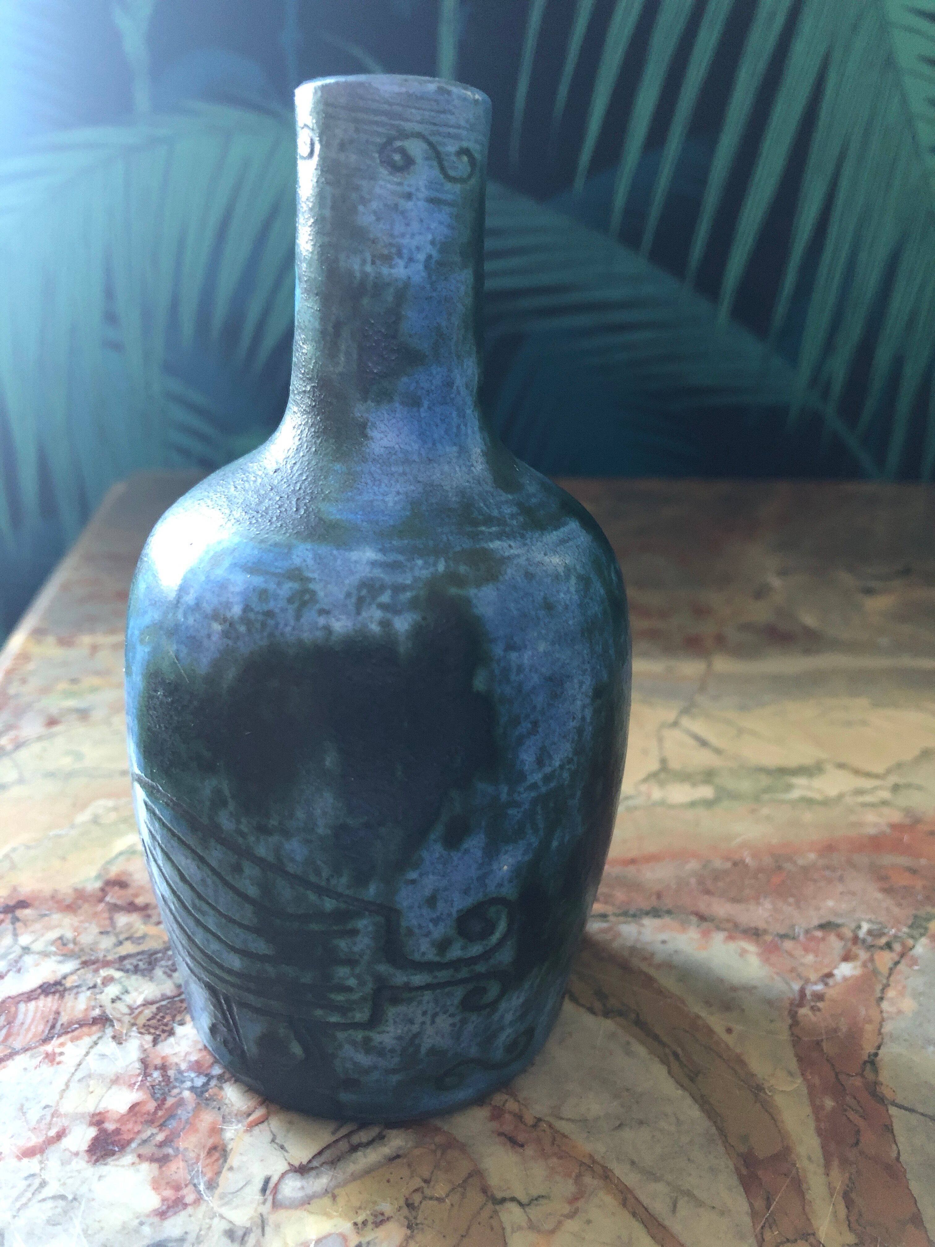 Ceramic vase signed Jacques Blin around 1950