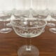 Set of 12 "Arabesque" champagne coupes glass
