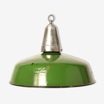 Lampe industrielle verte