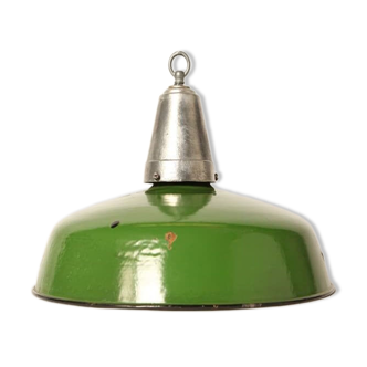 Lampe industrielle verte