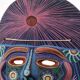 Colorful terracotta mask from Mexico, 1970s
