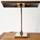 1970s brass banker’s desk lamp