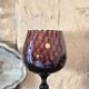 Cup, Empoli Amethyst glass. Italian art, hand-blown, 1950s.