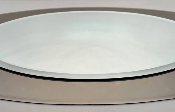 Miroir ovale de Fontana Arte, vers 1970