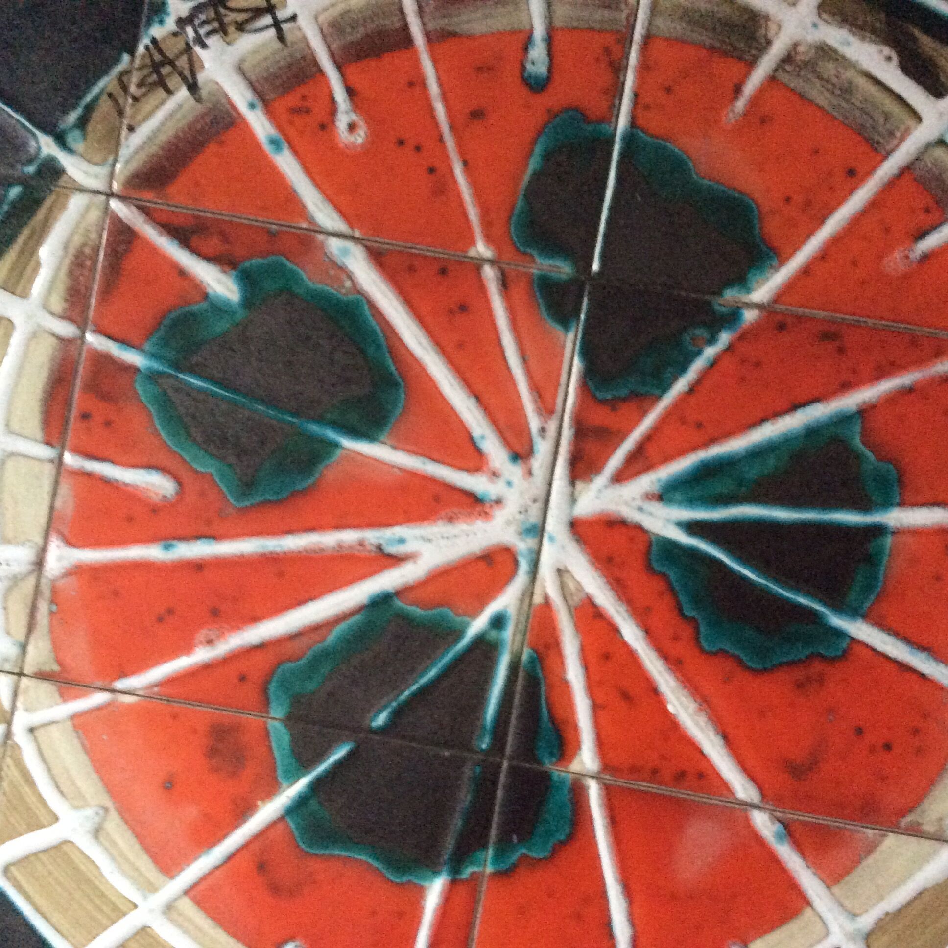 Juliette Belarti ceramic coffee table signed from the 70s