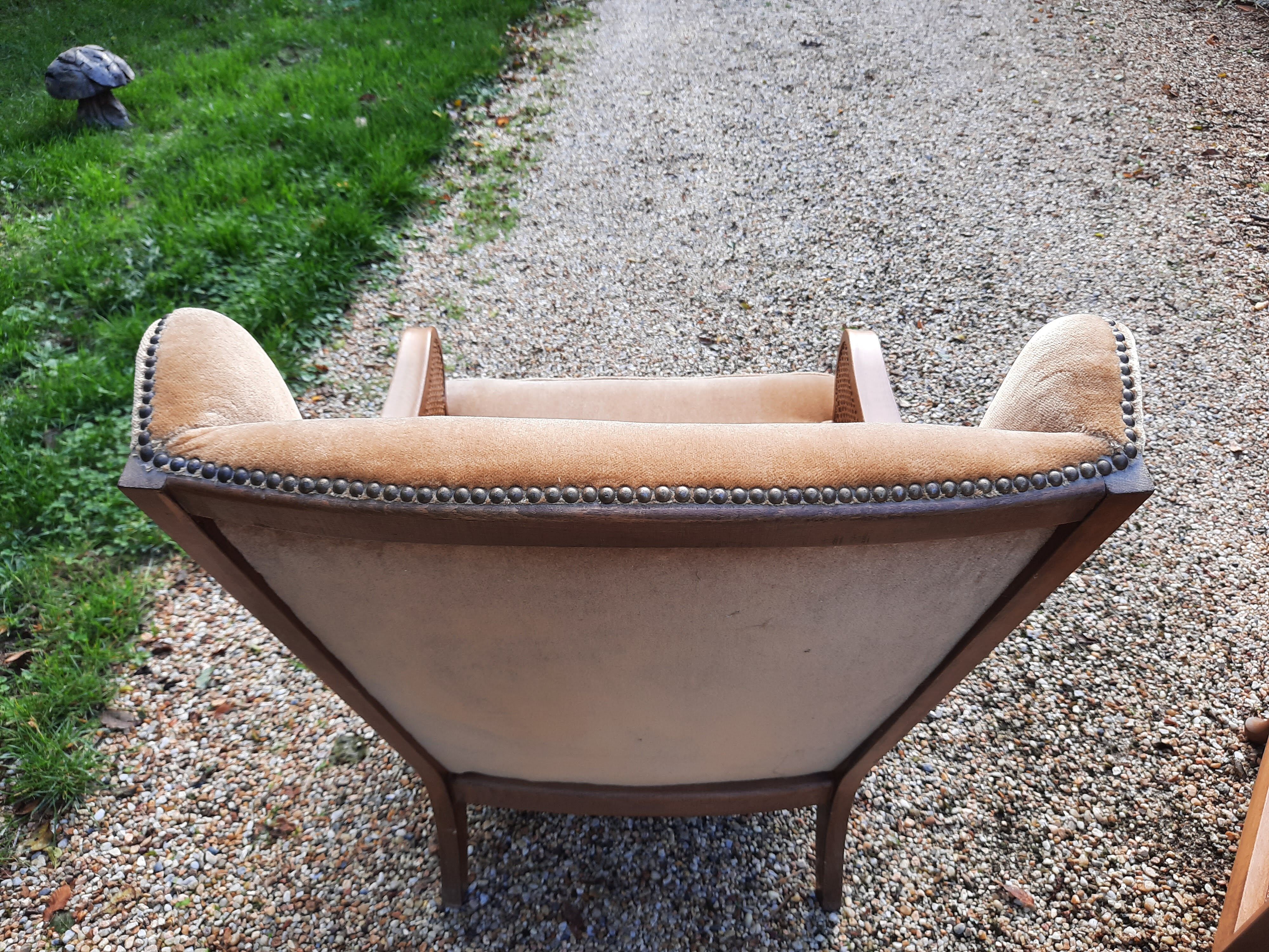 Set of 2 english canne chairs