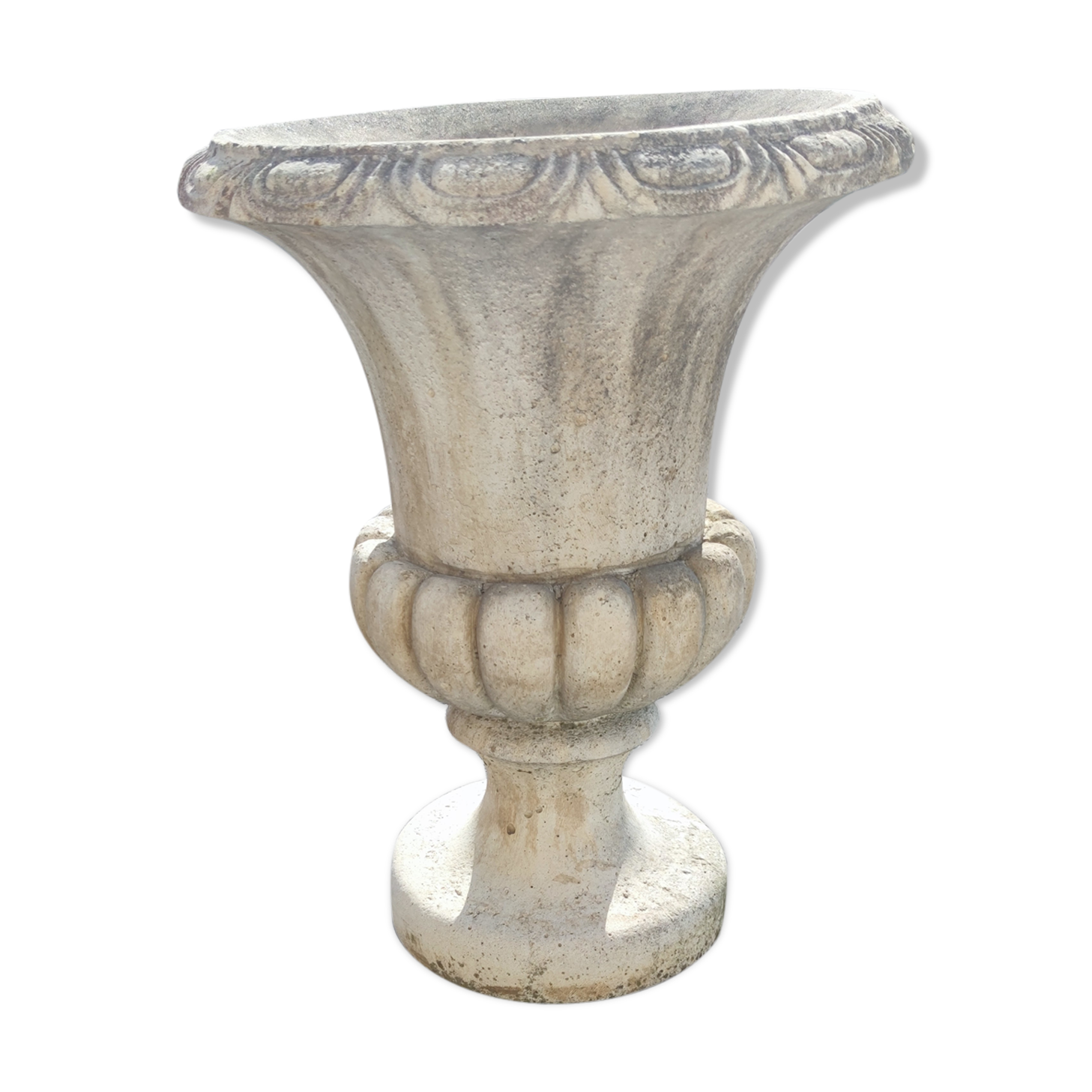 Medici vase in reconstituted stone, circa 1950