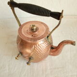 Ancient copper and brass travel teapot 20th