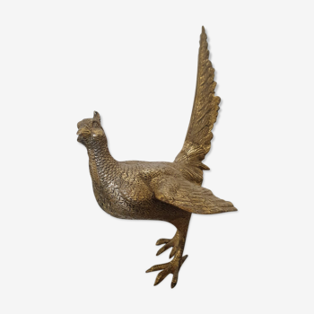vintage brass pheasant