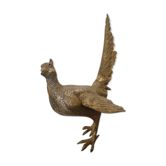 vintage brass pheasant