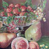 Painting still life with fruit