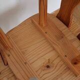 Pair of Scandinavian pine chairs