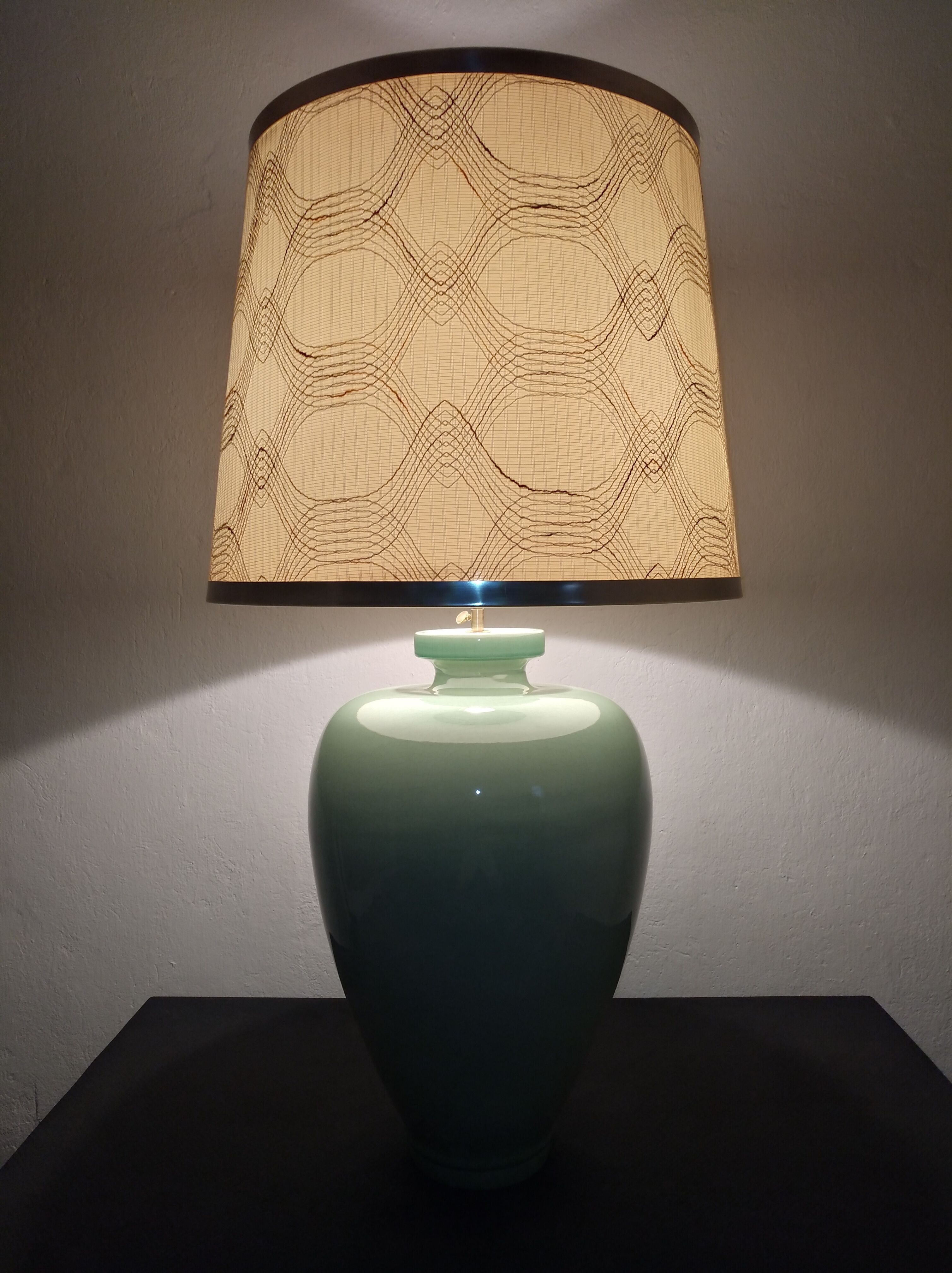 Charolles earthenware lamp from the 70s/80s