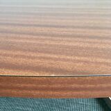 Table design low, oval shape, vintage.