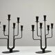Pair of Six-Candle Candelabras — Gunnar Ander for Ystad-Metall, Sweden, 1960s
