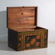 Antique chest painted in pine wood – China, around 1900