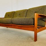 Canapé 3 personnes vintage rétro danois du milieu du siècle par Arne Wahl Iversen 1970