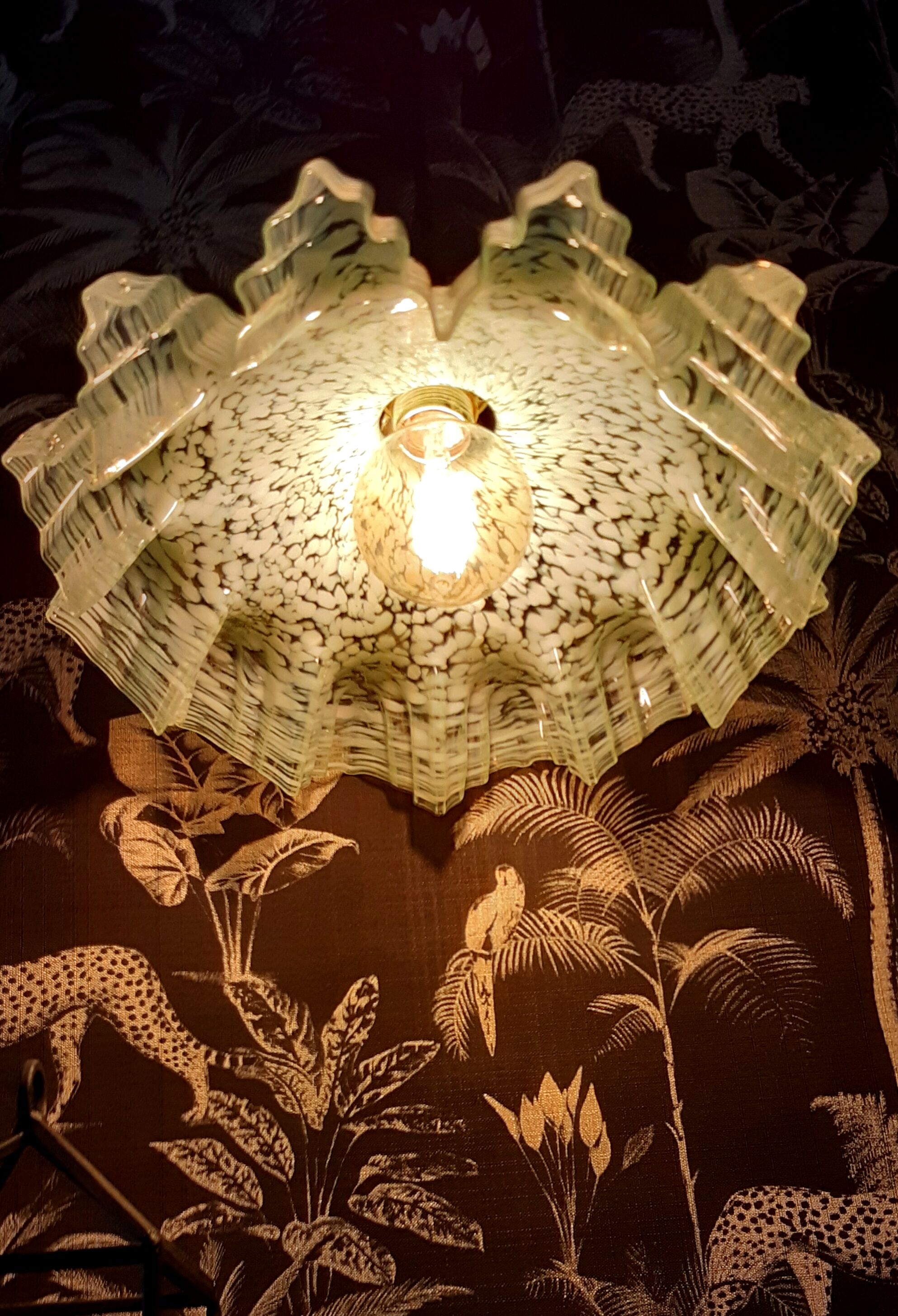 Clichy vintage glass hanging