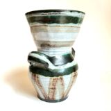 Robert Picault, Eared vase circa 1960. Vallauris