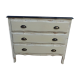 Commode de style trois tiroirs en bois massif