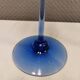 Holmegaard, suite de deux bougeoirs, modèle Cassiopeia en verre bleu saphir.
