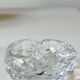 Élégant Vide poche/Cendrier forme florale organique. En cristal. Style Charles Schneider. Diam 12 cm