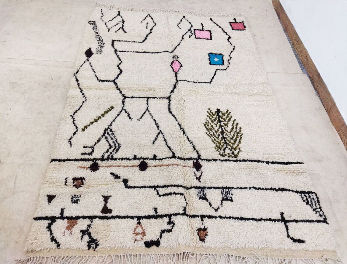 Moroccan berber carpet 244x164cm