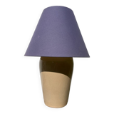 Beige ceramic lamp, Brussels factory, 1990