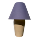 Beige ceramic lamp, Brussels factory, 1990