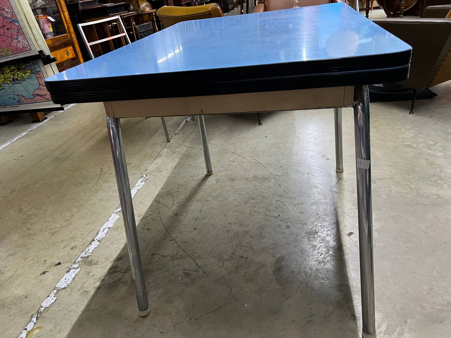 Vintage blue Formica table