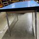 Table Formica bleu vintage