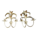 Pair of 20th Century Wall Sconces Exotic Palm Tree Hollywood Regency Sand