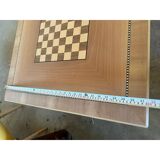 Italian Square Natural Coffee-Table With Chessboard