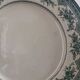 Assiettes plates Terre de Fer faïencerie d'Onnaing modèle "Roses Mousses" fin XIXème