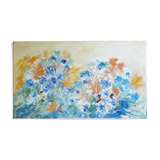 Naive style painting on canvas
