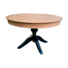 Round table extendable solid wood