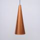 Large copper bag lamp, 1960s