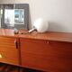 1970s glass and chrome globe chandelier