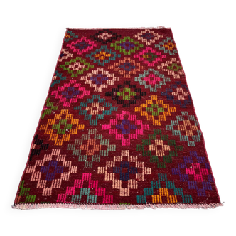 Tapis kilim turc vintage, 141 x 82 cm