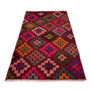 Tapis kilim turc vintage, 141 x 82 cm