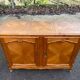 Buffet Louis XV en bois massif du 20ème avec tourne disque